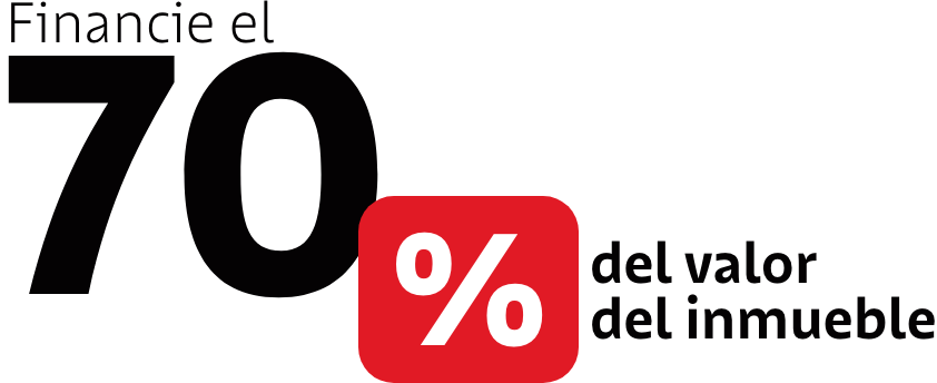 70% del valor del inmueble