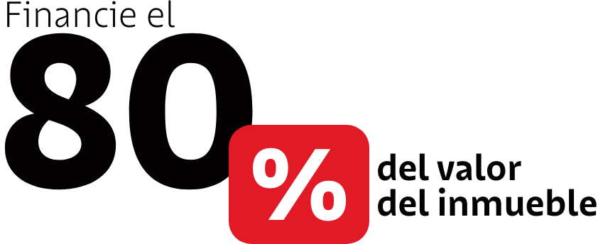 80% del valor del inmueble